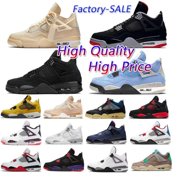 

jumpman 4 retro basketball shoes 4s military platform black cat university blue red thunder white oreo canyon purple canvas mens trainers sp