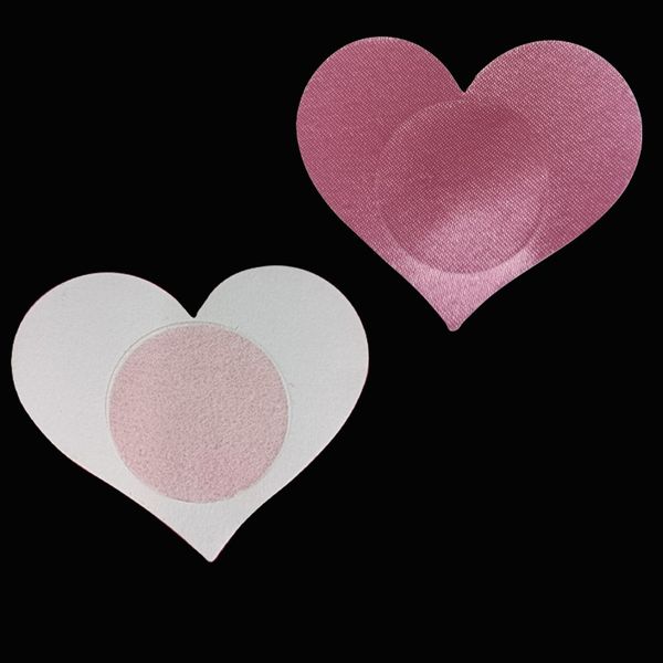

costumes 1 pair breast petals heart shape adhesive nipple covers breasts petals sticker emptied chest breast nipple stickers toys c, Black