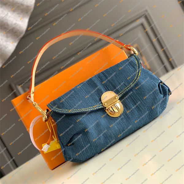 

ladies fashion casual designer denim embroidered handbag cross body shoulder bags new m95050 totes purse pouch