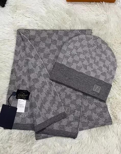 

fashion designs beanie hat scarf sets femmes scadroet set hiver chaud chapeauxet foulards chapeau de bonnet pour hommes, Blue;gray