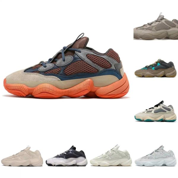 

designers 500 running shoes mens women enflame granite utility black bone white stone salt ash grey blush desert rat 500s taupe light enflam