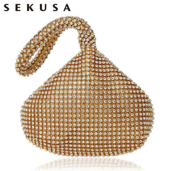 

evening bags sekusa soft beads women bags cover open style lady wedding bridalmaid handbags purse bag for new year gift clutch 220623