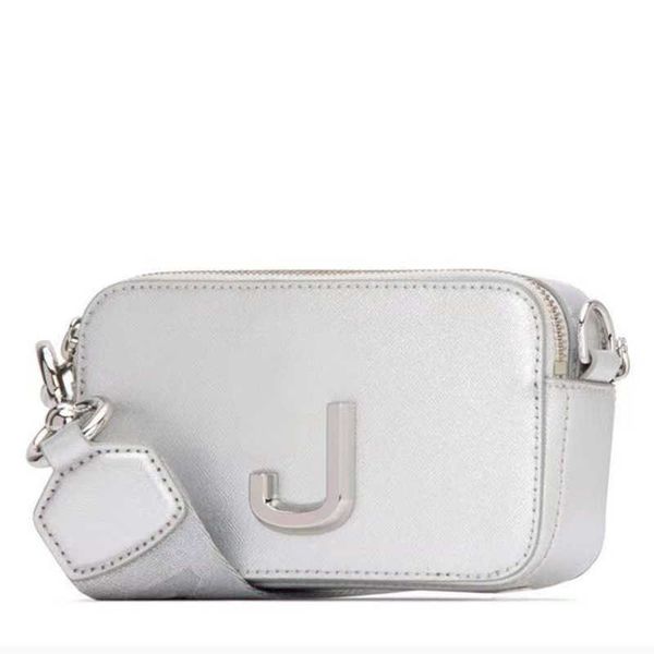 

2022 new marc camera bags women designer shoulder satchel layer double zipper wide strap crossbody bag wallet plus box