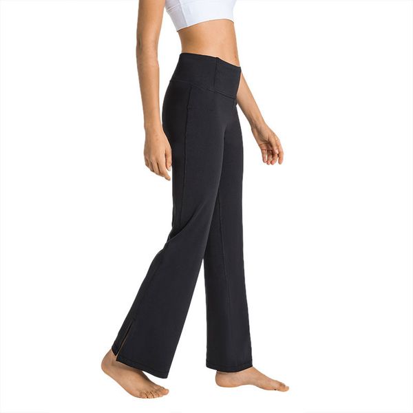 

l337 split hem flared pant high rise yoga pants naked feeling sweatpants loungeful comfortable breathable trousers with back waistband