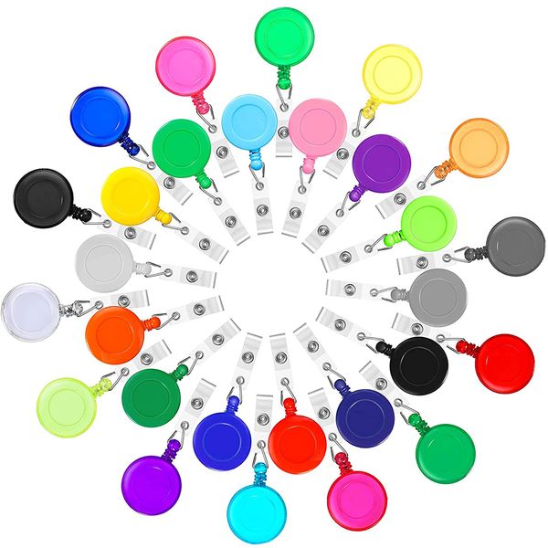 

key rings colors lot retractable id badge holder reel clips for nurse office suppliers drop delivery 2022 smtj4, Slivery;golden