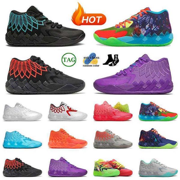 

fashion designer basketball shoes lamelo ball mb.01 black blast purple cat rick and morty queen city not from here buzz city womens mens