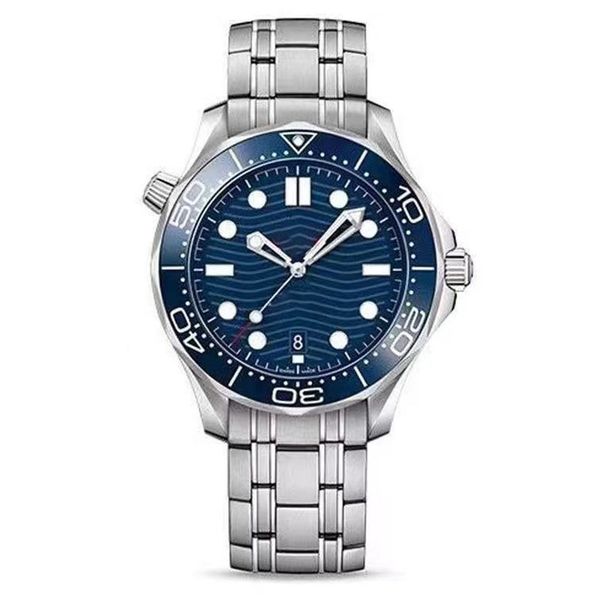 

mens luxury watch world time ceramic bezel limited men automatic watches 41mm mechanical movement glass back sports sea mens blue silver wat, Slivery;brown