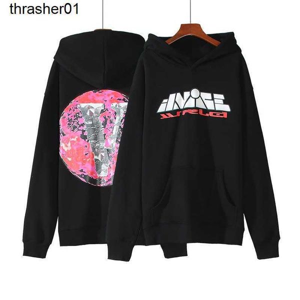 

men's hoodies designer sweatshirts winter new fashion brand printed plush pullover fashion sweater hooded, Black