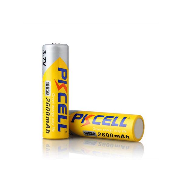 

pkcell 18650 battery 2600mah rechargeable lithium battery for micro phone computer electric skate