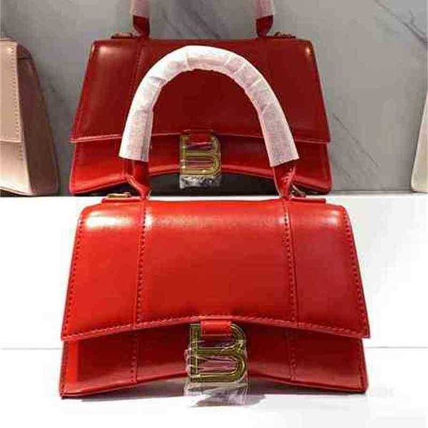 

bag balenciga hourglass classic designer b family letter buckle leather handbag fashion cross carry one shoulder make-up women's bag 20