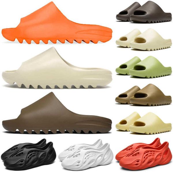 

sandals slides designer slippers yeesys kany men foam women sandal enflame orange desert sand resin bone mens womens slipper kids trainers s, Black