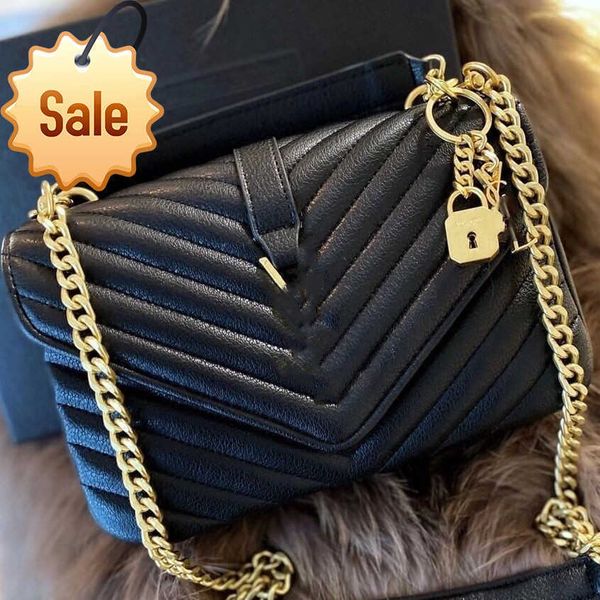 

luxury designer handbag shoulder bag crossbody bags tote new fashion large capacity bag vintage chain air letter network red korean triangle