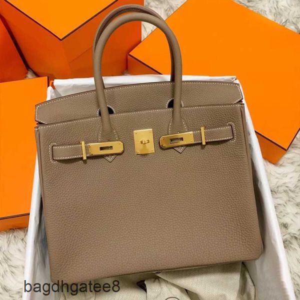 

hermee birkins bag bags totes woman 2022 layer cowhide litchi pattern leather wome
