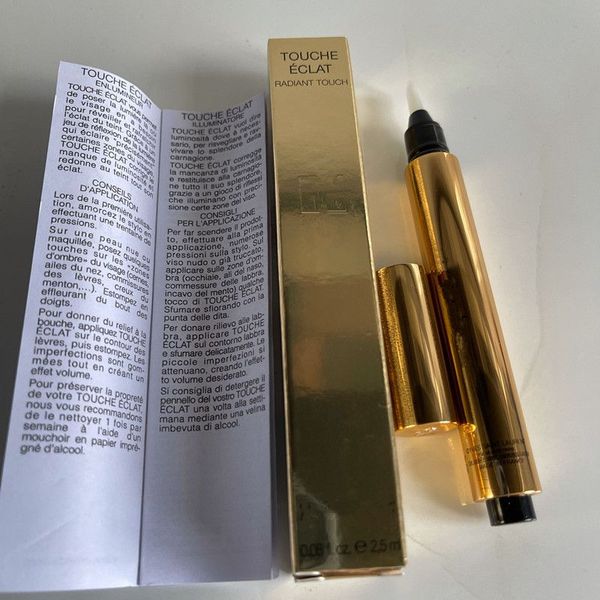 

candles luxury brand touche eclat radiant concealer pen 2.5ml touch concealers pencil with retail box face makeup 4colors #1 2 1.5 2.5