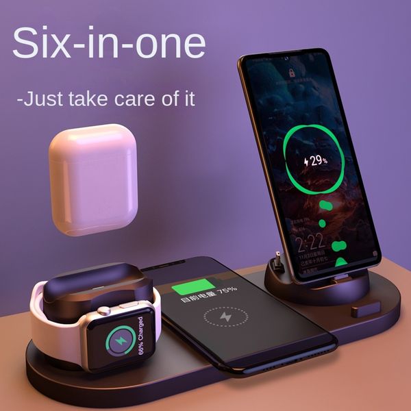 

yezhou multifunctional three-in-one wireless charger for apple smart watch headset magnetic electrical appliance six-in-one fast charging