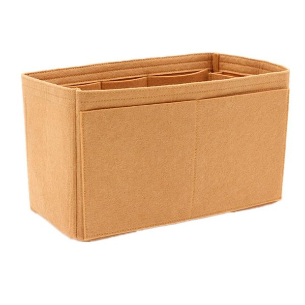 

speedy 25 30 35 felt cloth insert bag khaki makeup handbag shaper organizer travel inner purse portable cosmetic bags cx200715313y