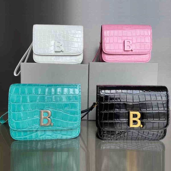 

bags designer balencigas crossbody version high net red home hourglass leather women's crocodile word tofu single