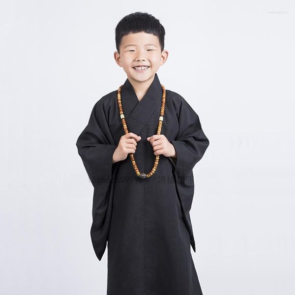 

ethnic clothing buddhist monk robes for kids boys children costume male shaolin ta516, Red