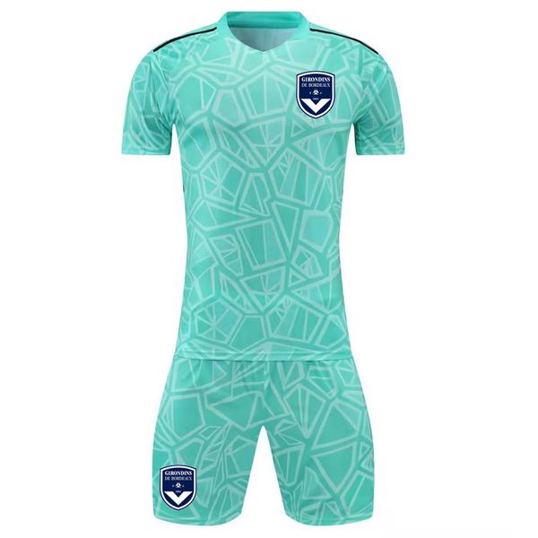 

goalkeeper kits running sets 22-23 bordeaux soccer jerseys men football shirt 2023 sport short sleeves goalie mens kit sports wear, Black;blue