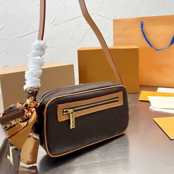 

handbag designer bagwomen shoulder bags rectangle hangbag ribbons crossbody axillary bag underarm purse coated canvas genuine leather handle