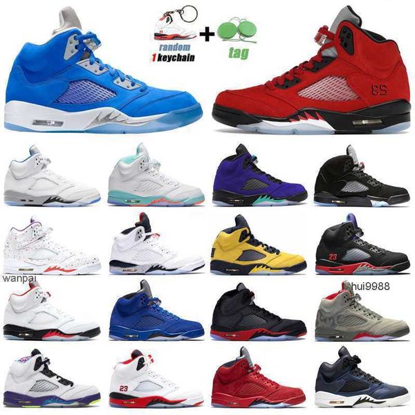 

5s raging red jumpman basketball shoes 5 blue bird hyper royal og black metallic easter alternate grape camo mens trainers out jordas air sh