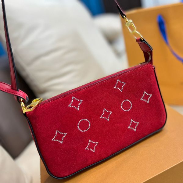

designer bags luxury tote bag handbags fashion women shoulder baguette purse vintage crossbody messenger bags with rhinestones