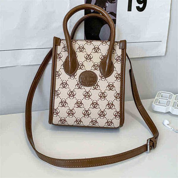 

evening bags women new geometric letter print organ bag mini tote shoulder design versatile carrying couple s 220623