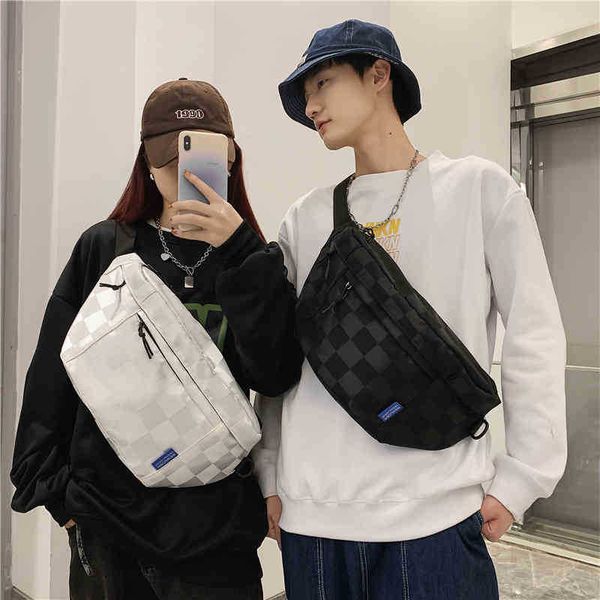 

evening bag hip hop waist bags damboard grid fanny pack and phone packaging fash