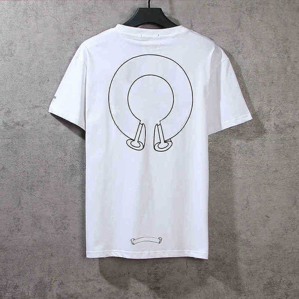 

t-shirts classic loose designer t shirts ch summer chromes short sleeves letter horseshoe sanskrit cross print swe mh3l tn3k, White;black