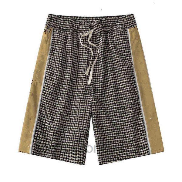 

summer fashion men's designer shorts quick dry swimwear print board beach shorts swimming, White;black