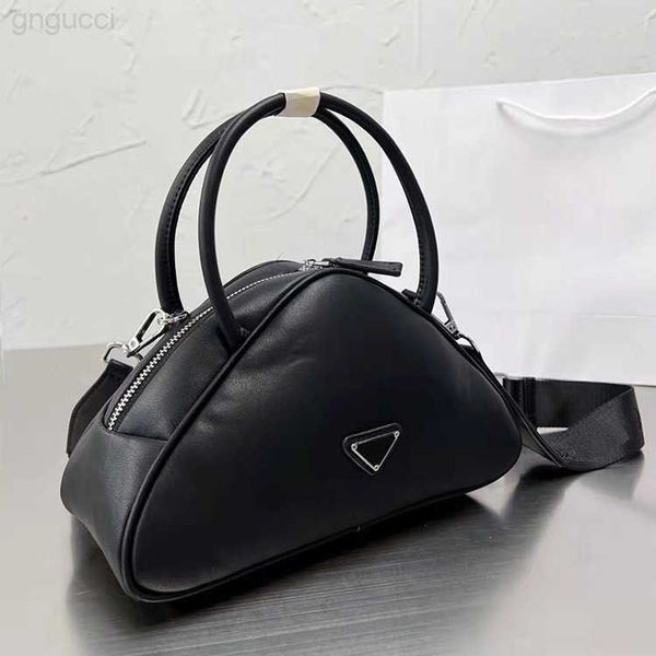 

designer bowling bags triangular handbag fashion tote girls shoulder crossbody bag with long strap