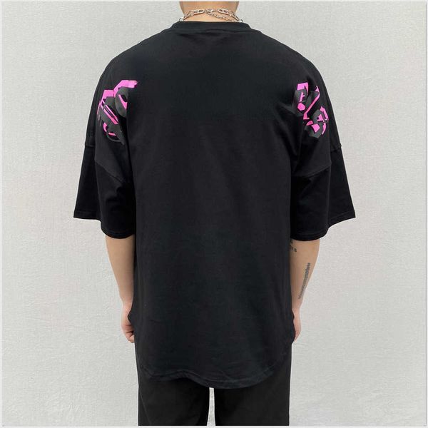 

luxury mens womens palms angles designer t shirts printed fashion man t-shirt quality cotton casual tees t-shirt short sleeve 11, White;black