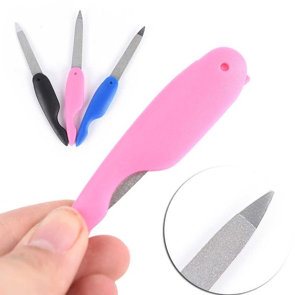 

3pcs/lot 13.5cm nail file random durable steel metalic stainless steel fold cuticle tool files nail art tool nagelvijl