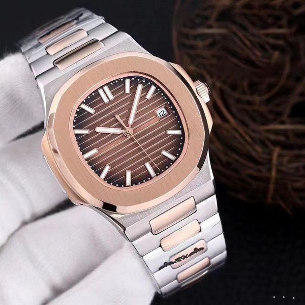 

mens watches skeleton watch new luminous waterproof 41mm designer automatic swiss watch with box 904l buckle aaa white wristwatches montre d, Slivery;brown