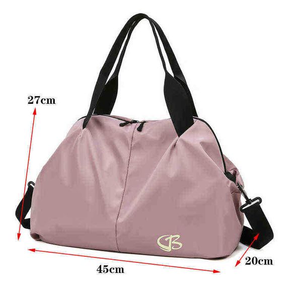 

duffel bag women large capacity travel bag wet and dry separation yoga sport multifunctional hand duffle weekend package 220728
