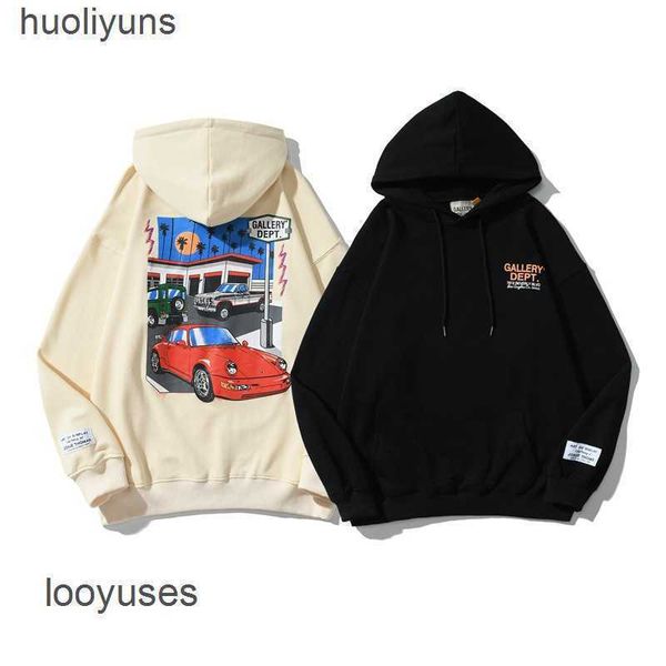 

hoodies dept galleryes sweater mens thin fashion los angeles cartoon car print wool hoodie quwv, Black
