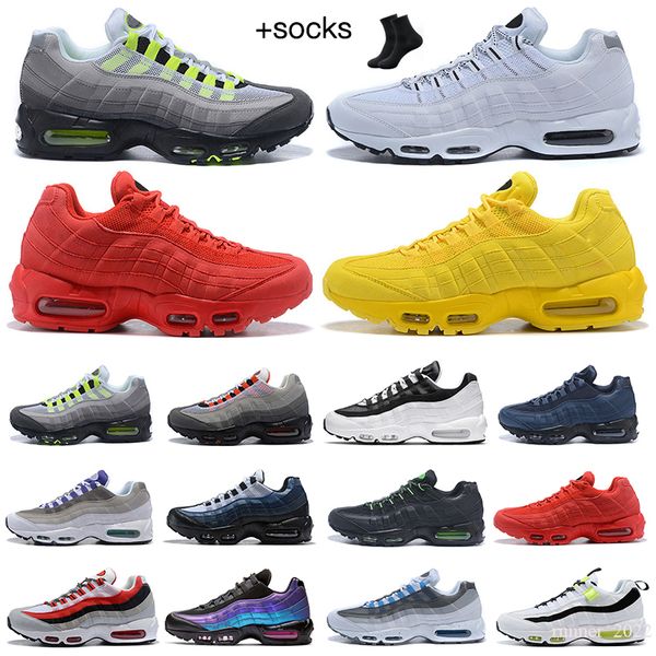 

og 95 men running shoes 95s triple black cork greedy dark smoke grey light charcoal midnight navy mens womens trainers sports sneakers