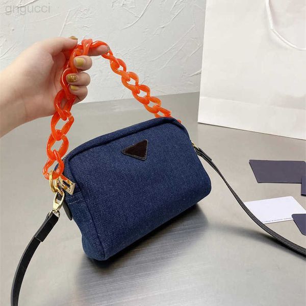 

lius luxury designer women underarm bag versatile fashion denim cross body straddle practical shoulder bags