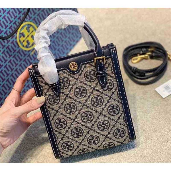 

designer handbags torysburchs little mini tot score bag old flower vertical canvas printed handbag women's boston shoulder crossbody zc