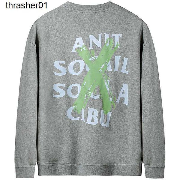 

men's hoodies designer sweatshirts akassc fashion brand sweater men's fashion loose print bottomed autumn casual round neck couple, Black