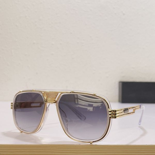 

665 vintage sunglasses shiny crystal/gold gradient grey lenses germany hip hop glasses sunnies summer outdoor uv400 eyewear with box, White;black