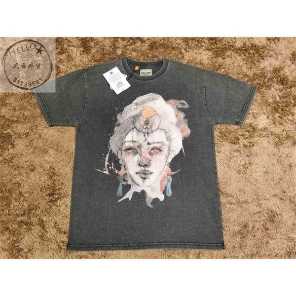 

hoodie dept of angeles designer mens fashion out shirts brand los 2022 letter print hip galleryes hop large short sleeve t-shirt cf4r, Black