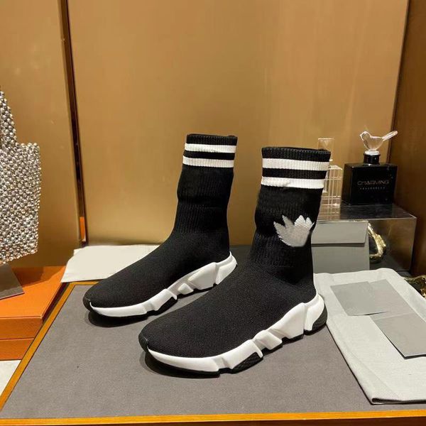 

man woman trainer sock boots walking shoe original lady black white red lace socks sports sneakers 3.0 boot clear sole runner sneaker shoes