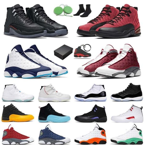 

with box 13s basketball shoes jumpman 13 obsidian red flint black cat 11s men women legend blue concord 12s utility grind mens tr 216r