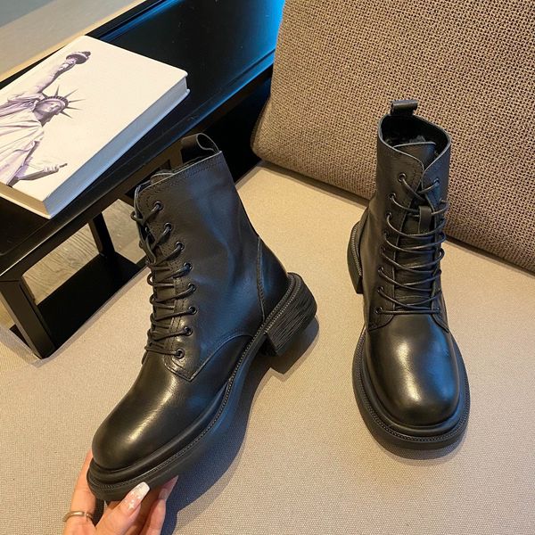 

shoes designer version pure handmade 2022ss ug warm snow boots middle help, Black