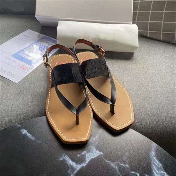 

summer paris woody slide sandals women's slipper canvas letter cross weave ladies perfect flip flops luxury designers mule sa216m, Black