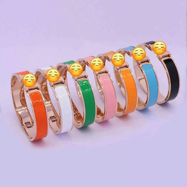 

jewelry designer bangle bracelets brand ladies luxury h bangle bracelet gold plated titanium enamel stainless steel fashion, Golden;silver
