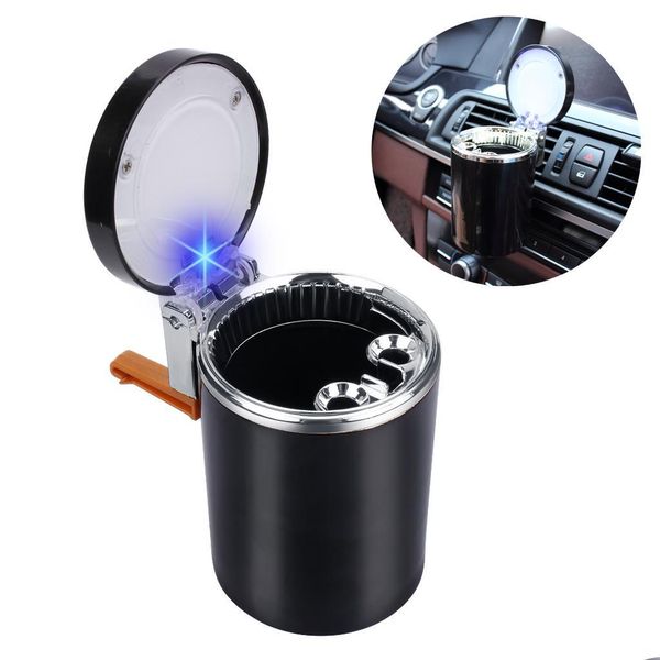 

car ashtrays car ashtray unique blue led light for vehicle travel cigarette ash holder cup drop delivery 2022 mobiles motorcycles in dhhzd