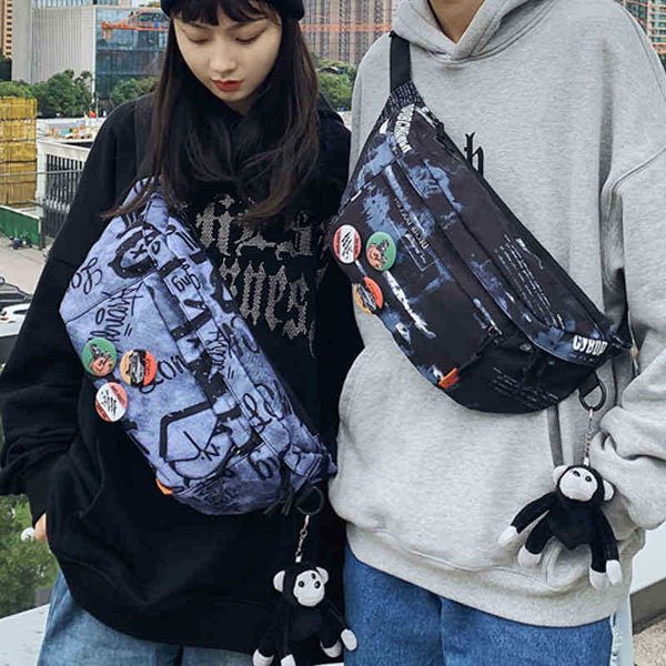 

evening bag street hip hop waist bags fanny pack purse large capacity sho