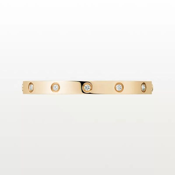 

love screw bracelet designer bracelets 10 diamonds bangle luxury jewelry accessories titanium steel alloy gold-plated never fade notlbqt, White